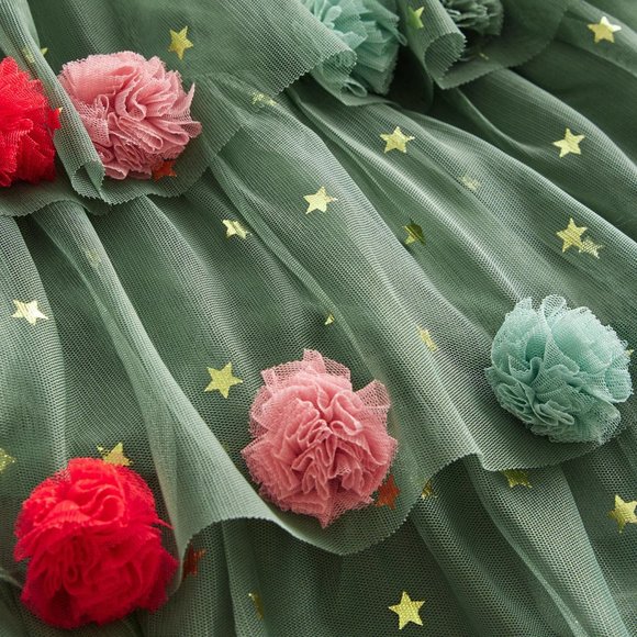NEW Mini Boden Christmas Tree Tulle Dress - Picture 4 of 9
